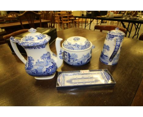4 pieces of Spode, Italian