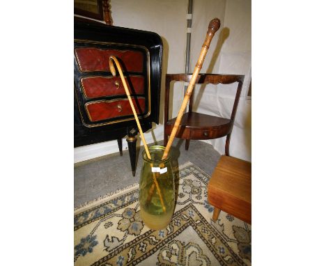 Glass stick stand &amp; sticks