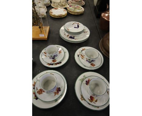 Royal Worcester Evesham Vale tea wares