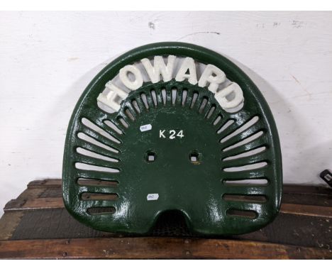 A vintage Howard K24 tractor seatLocation: 