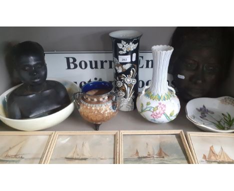 Ceramics to include Midwinter Handcraft bowl, a French vase, a Royal Doulton vase and other items Location: 