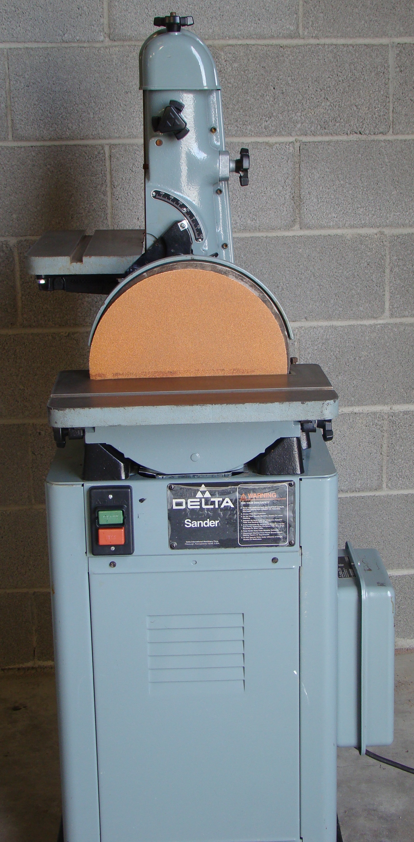 Delta 6"x48" Belt 12" Disc Sander model 31730 1.5 hp 115/230 volt 1 ph