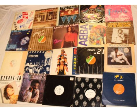 A selection of various LP records, mainly 1980's including The Gap Band, James Brown, Lionel Richie, Donna Summer, Billy Ocea