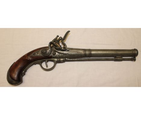 A replica flintlock holster pistol 