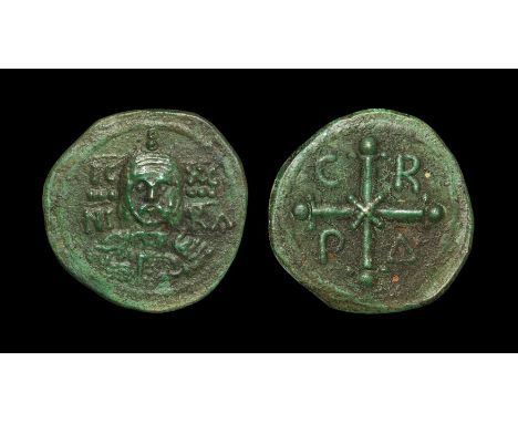 1068-1071 AD. Constantinople mint. Obv: IC-XC across upper fields, NI-KA across lower fields with bust of Christ facing, wear