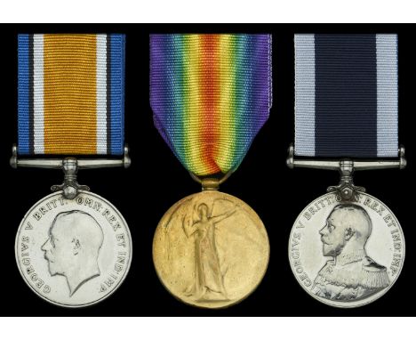 Three: Engine Room Artificer First Class A. V. M. Roberts, Royal Navy  British War and Victory Medals (M.4782 A. V. M. Robert