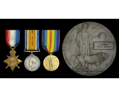 Three: Second Lieutenant C. W. Miller, West Yorkshire Regiment, who was killed in action on the Western Front at Hill 60 on t