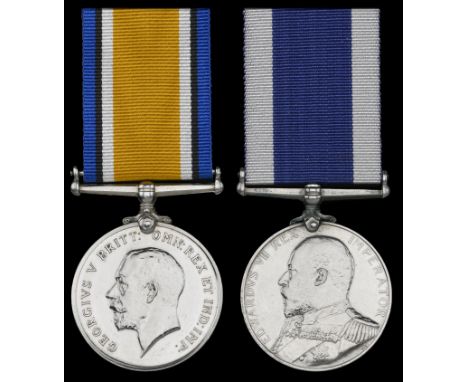 Pair: Petty Officer First Class A. H. Dormer, Royal Navy  British War Medal 1914-20 (149397 A. H. Dormer. P.O. R.N.); Royal N