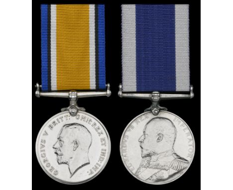 Pair: Petty Officer First Class A. H. Dormer, Royal Navy  British War Medal 1914-20 (149397 A. H. Dormer. P.O. R.N.); Royal N