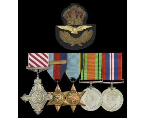 A Second War A.F.C. group of five attributed to Flight Lieutenant A. Weatherstone, Royal Air Force  Air Force Cross, G.VI.R.,