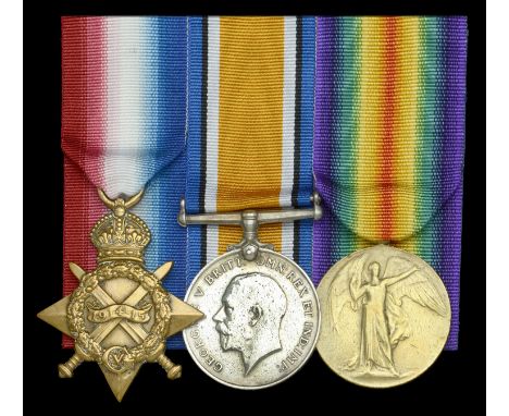 Three: Able Seaman E. Wells, H.M.S. Acasta, Royal Navy  1914-15 Star (J.13891, E. Wells, A.B., R.N.); British War and Victory