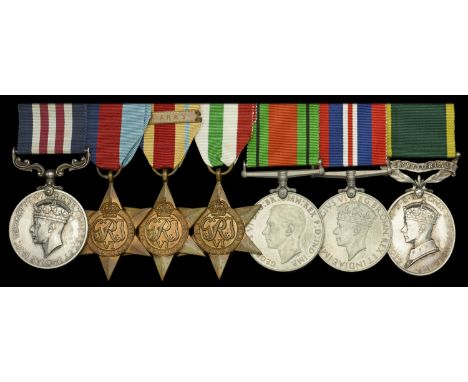 A Second War ‘Italian theatre’ Immediate M.M. group of seven awarded to Private John Hopkins, 7th Battalion, Oxfordshire and 