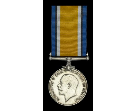 British War Medal 1914-20 (St. J. R. B. Blake. B.R.C. & St. J. J.) edge bruising and contact marks, therefore nearly very fin