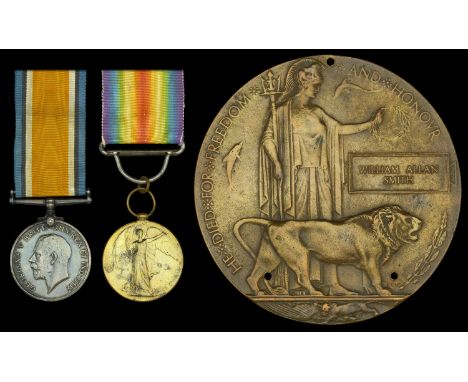 Pair: Private W. A. Smith, 5th Battalion, Oxfordshire and Buckinghamshire Light Infantry, who was killed in action at Bois de