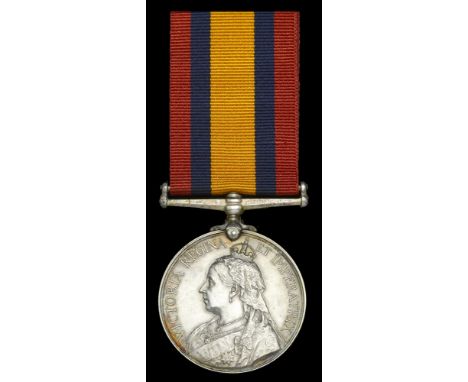 The Queen’s South Africa Medal awarded to Mr. E. A. Brayley Hodgetts, who served as Special Correspondent for the Daily Expre