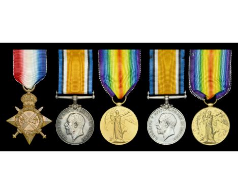 Family Group:  Three: Second Lieutenant R. L. Hunt, Essex Regiment, late 16th Battalion, London Regiment, who was killed in a