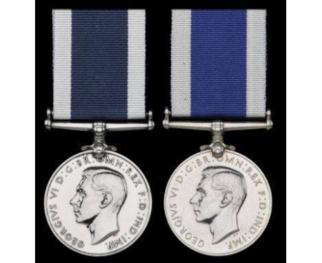 Royal Navy L.S. & G.C., G.VI.R., 1st issue (2) (K.61797 J. Stirling. S.P.O. H.M.S. Express.; L.14384 O. J. Rundle. O.C.2. H.M