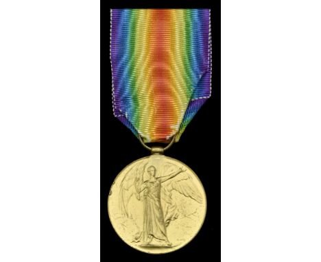 The Victory Medal awarded to Captain C. I. Prowse, Royal Navy, commanding officer of H.M.S. Queen Mary who was killed at the 