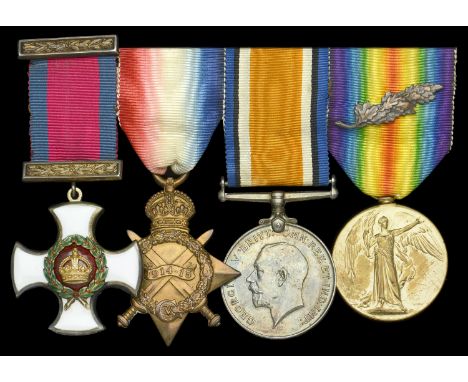 A Great War ‘Western Front’ D.S.O. group of four awarded to Lieutenant-Colonel V. C. Sandilands, 2nd Battalion, Scottish Rifl