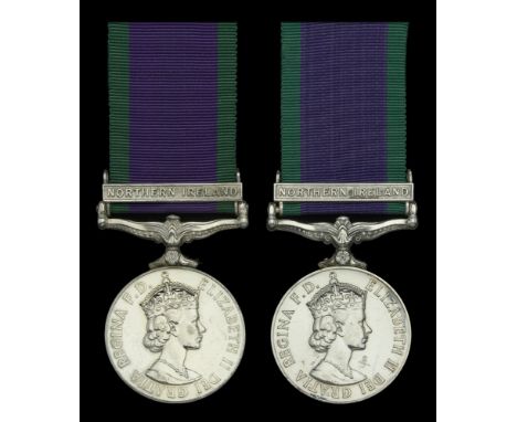 General Service 1962-2007, 1 clasp, Northern Ireland (2) (Mne S J Ashford P037702A RM; RM 26567 T. C. Neal Mne. RM.) light co