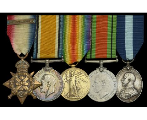 Five: Private H. Perry, Oxfordshire and Buckinghamshire Light Infantry, later Royal Engineers   1914 Star, with clasp (7241 P