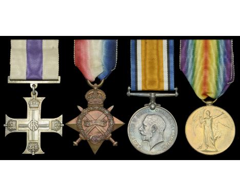 A Great War ‘Western Front’ M.C. group of four awarded to Second Lieutenant H. A. I. B. Stokes, 3rd Battalion, attached 2nd B