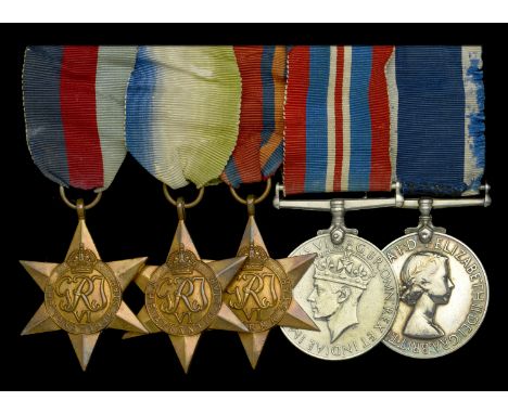 Five: Stoker K. C. Rendle, Royal Navy  1939-45 Star; Atlantic Star; Burma Star; War Medal 1939-45; Royal Navy L.S. & G.C., E.