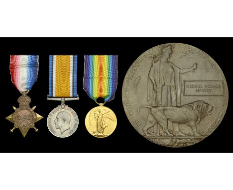Three: Private G. H. Harvey, 18th Battalion (Irish Rifles), London Regiment, who was killed in action on the Western Front du
