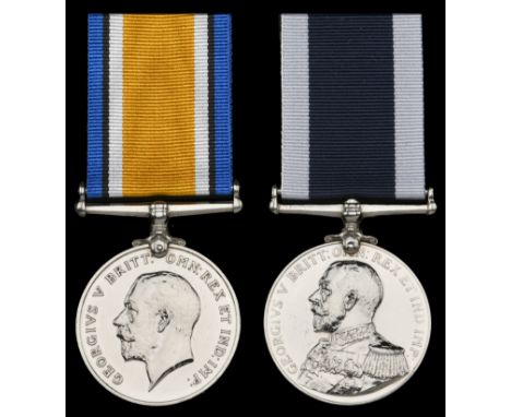 Pair: Chief Petty Officer T. Munday, Royal Navy  British War Medal 1914-20 (181238 T. Munday. Act. C.P.O. R.N.); Royal Navy L