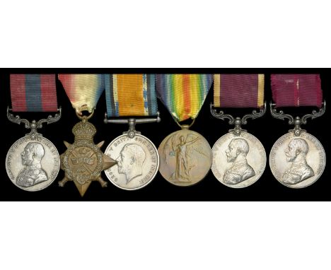 A Great War ‘Western Front’ D.C.M. group of six awarded to Acting Company Sergeant Major C. Elles, Royal Engineers, who was w