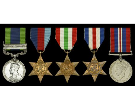 Five: Private F. Ratcliffe, Oxfordshire and Buckinghamshire Light Infantry   India General Service 1908-35, 1 clasp, Burma 19
