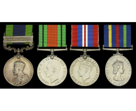 Four: Private C. Kendall, Oxfordshire and Buckinghamshire Light Infantry   India General Service 1908-35, 1 clasp, Burma 1930