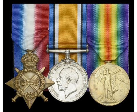 Three: Stoker First Class J. Cant, H.M.S. Hercules, Royal Navy  1914-15 Star (302028. J. Cant. Sto. 1., R.N.); British War an