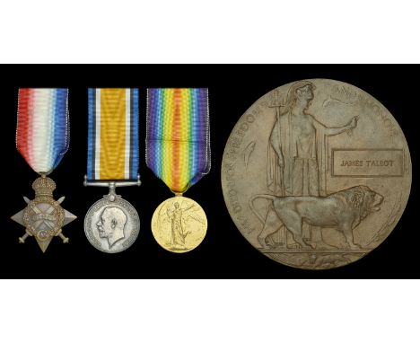 Three: Private J. Talbot, South Staffordshire Regiment, who was killed in action on the Western Front on 24 November 1915  19