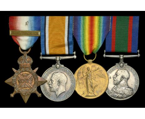 Four: Engine Room Artificer 4th Class, Anson Battalion, Royal Naval Division, Royal Naval Volunteer Reserve  1914 Star, with 