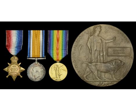 Three: Company Sergeant Major L. G. Gardiner, Royal Scots Fusiliers, who was killed in action on the Western Front on 16 June