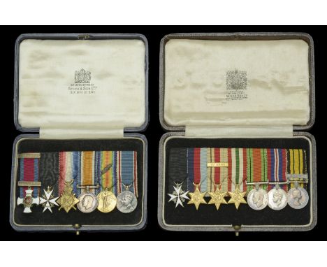 Family Group:  The D.S.O. group of six miniature dress medals attributed to Major Sir T. G. L. Lumley-Smith, 21st Lancers Dis