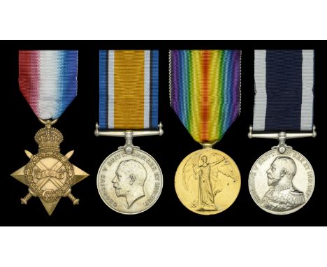 Four: Chief Petty Officer R. Morgan, Royal Navy  1914-15 Star (190792, R. Morgan, P.O. R.N.); British War and Victory Medals 