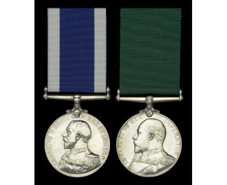 Royal Navy L.S. & G.C., G.V.R., 2nd issue, fixed suspension (K. 2322 P. Rowe. S.P.O. H.M.S. Titania); Royal Naval Reserve L.S