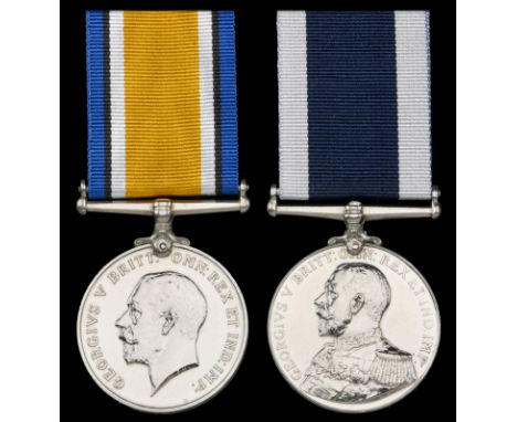 Pair: Officer’s Steward First Class D. R. Legg, Royal Navy  British War Medal 1914-20 (358570 D. R. Legg. O.S.1 RN.); Royal N