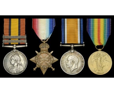 Four: Private B. Bristow, Oxfordshire and Buckinghamshire Light Infantry   Queen’s South Africa 1899-1902, 2 clasps, Cape Col