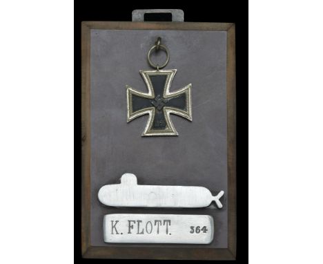 A Second War Iron Cross attributed to M.A. Obergefreiten G. Mucke, a One-Man Torpedo Operator with K-Flotilla 364, German Kri