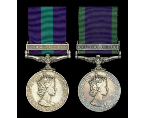 General Service 1918-62, 1 clasp, Malaya, E.II.R. (4182822 A.C.1. M. Cummings. R.A.F.); General Service 1962-2007, 1 clasp, N