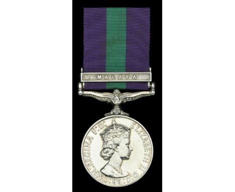 General Service 1918-62, 1 clasp, Malaya, E.II.R. (637905 F.Sgt. J. R. Freeman. R.A.F.) extremely fine £60-£80