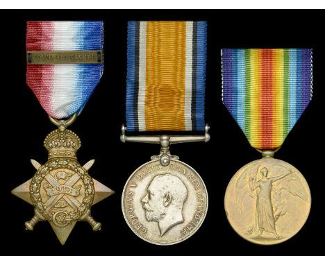 Three: Sapper D. O’Connor, 1st Siege Company, Royal Monmouthshire Royal Engineers (Special Reserve)  1914 Star, with clasp (3