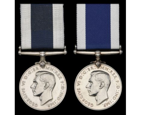 Royal Navy L.S. & G.C., G.VI.R., 1st issue (2) (KX.79664 M. R. Rowe. S.P.O. H.M.S. Bagshot; J. 104695 C. E. Lacey. A.B. H.M.S