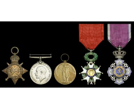 An interesting Great War group of five awarded to Captain M. W. Hilton-Simpson, the noted African traveller and ethnologist w