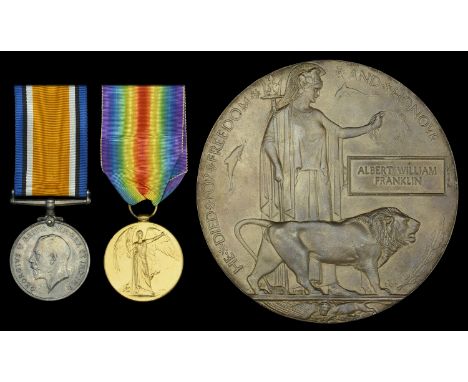 Pair: Private A. W. Franklin, 2nd Battalion, Royal Warwickshire Regiment, late Oxfordshire and Buckinghamshire Light Infantry