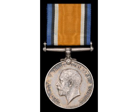 An interesting British War Medal awarded to Captain N. A. Rew, Royal Engineers, who post-War designed over 40 War Cemeteries 