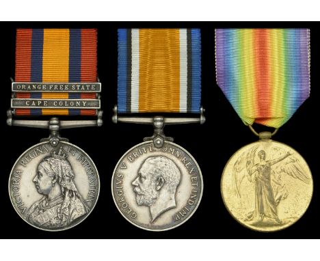 Three: Private Harry Carpenter, Oxford Light Infantry, later Royal Air Force  Queen’s South Africa 1899-1902, 2 clasps, Cape 